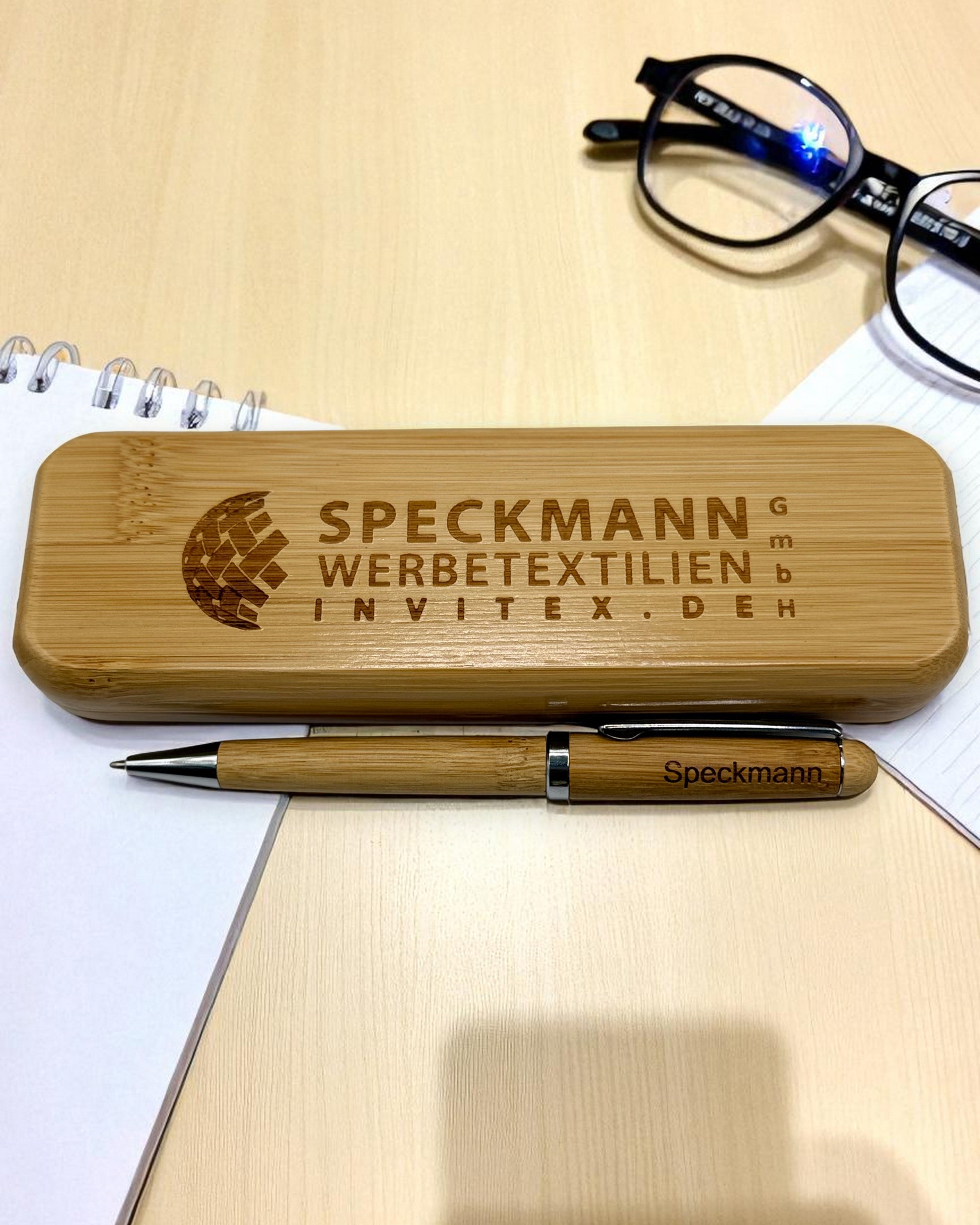 Drehkugelschreiber aus Bambus