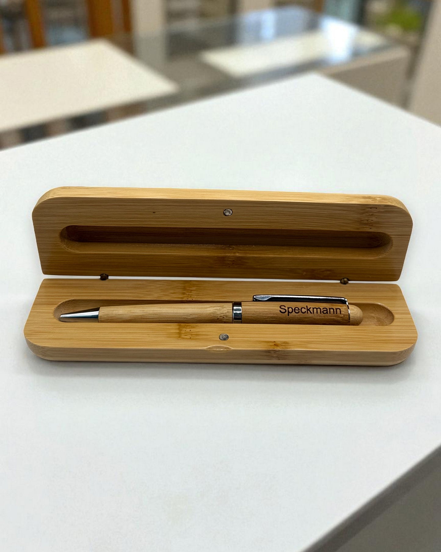 Drehkugelschreiber aus Bambus