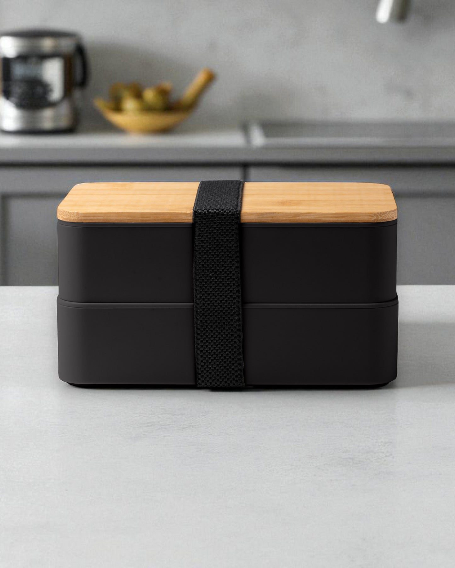 Lunchbox aus PP mit Bambusdeckel