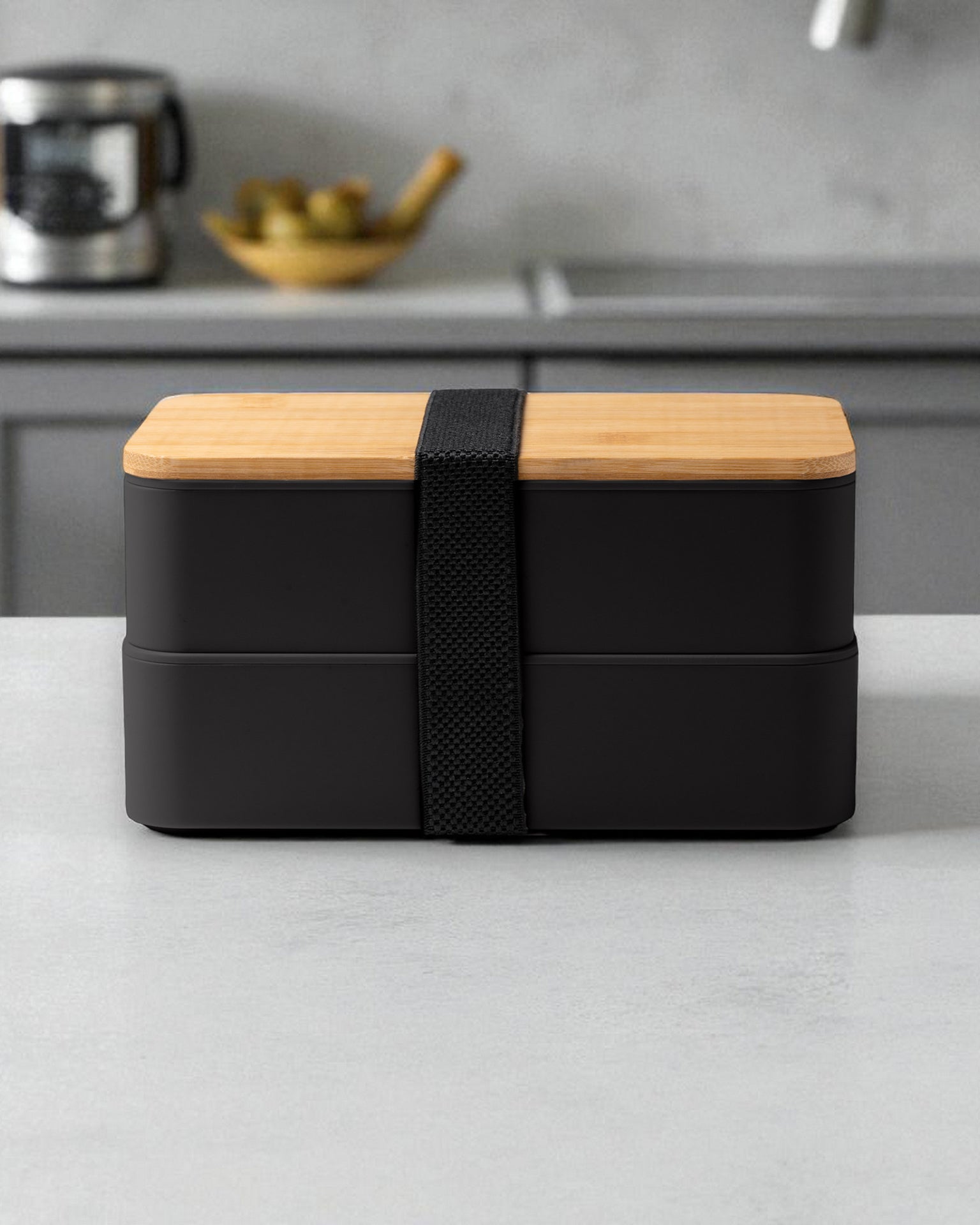 Lunchbox aus PP mit Bambusdeckel