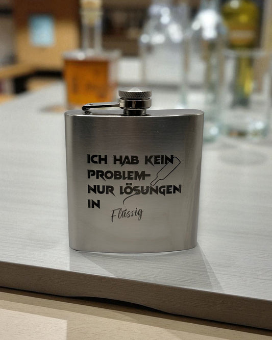 Flachmann aus Edelstahl