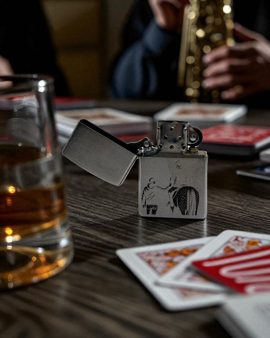 Zippo Sturmfeuerzeug – Chrom gebürstet